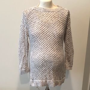 Gap fishnet maternity sweater